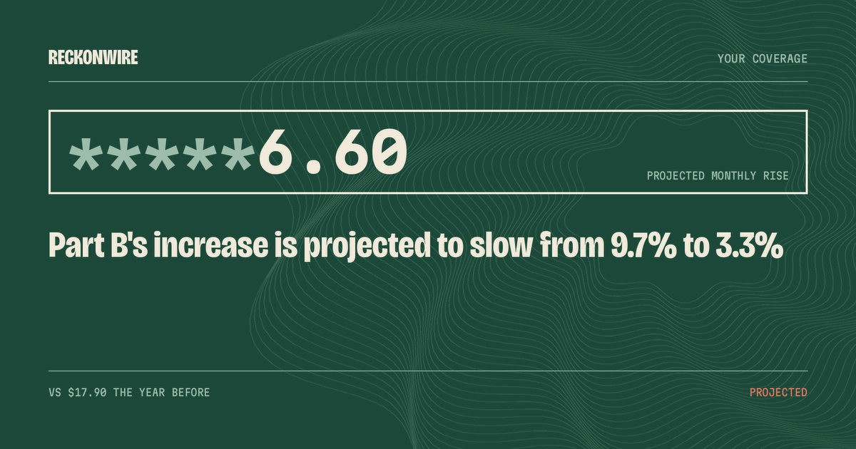 6.60 — Projected monthly rise